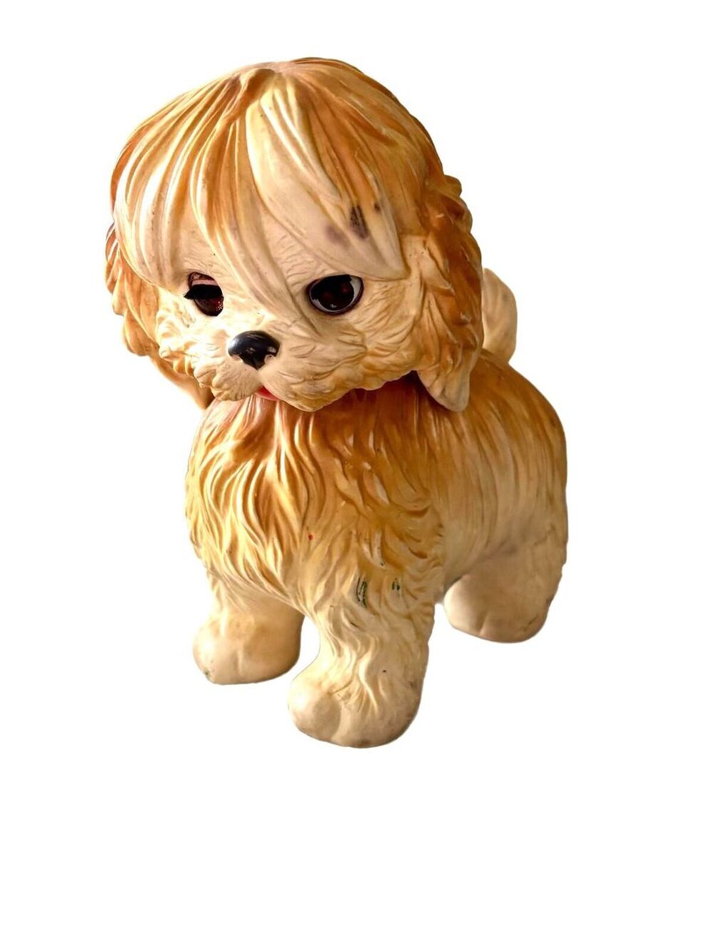 Vintage 1960s Edward Mobley Arrow Rubber Squeak Toy Puppy Dog